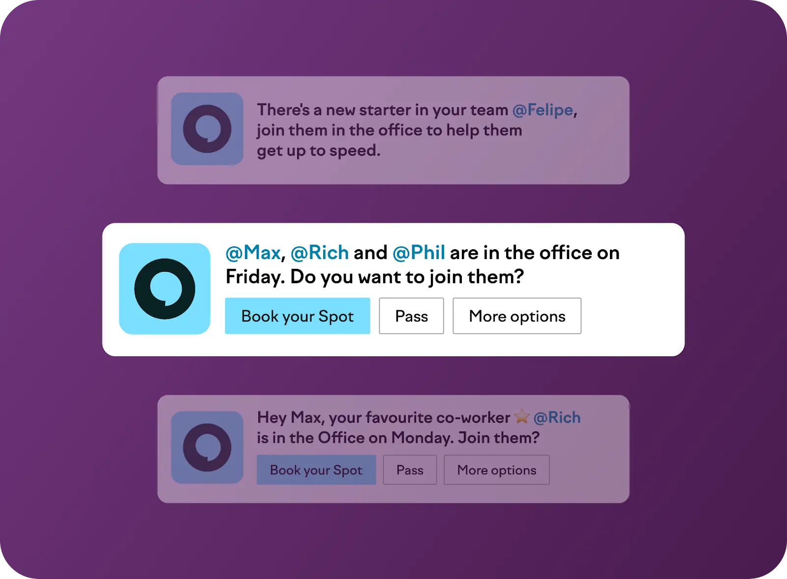 A screenshot of Officely’s Intelligent Notifications feature‍